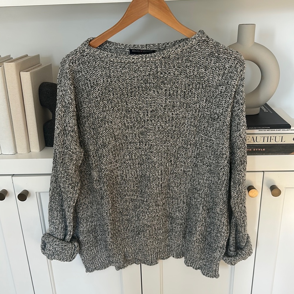 Brandy Melville grey sweater one size